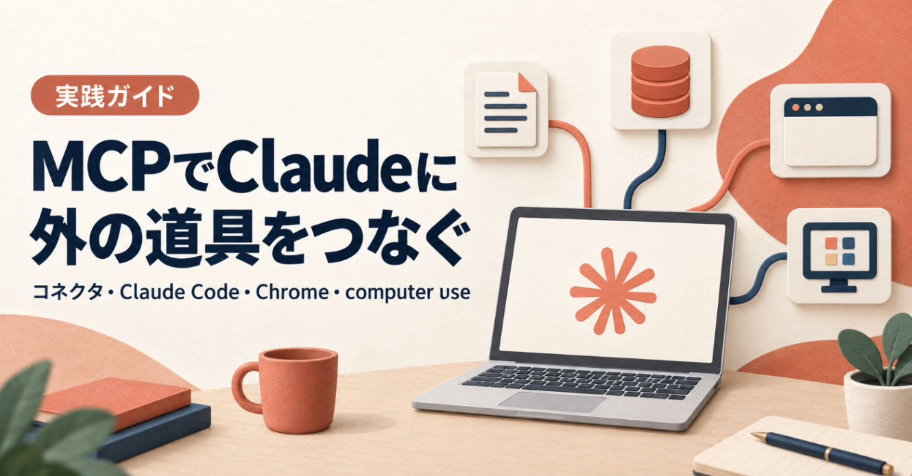 MCPでClaudeに外の道具をつなぐ実践ガイド